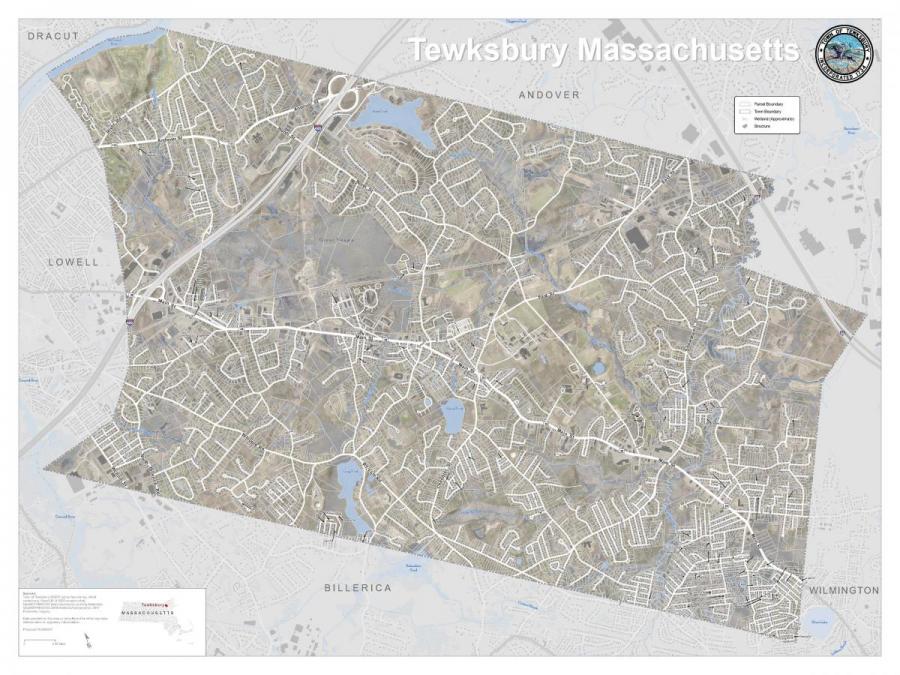 Geographic Information System Map of the Town of Tewksbury