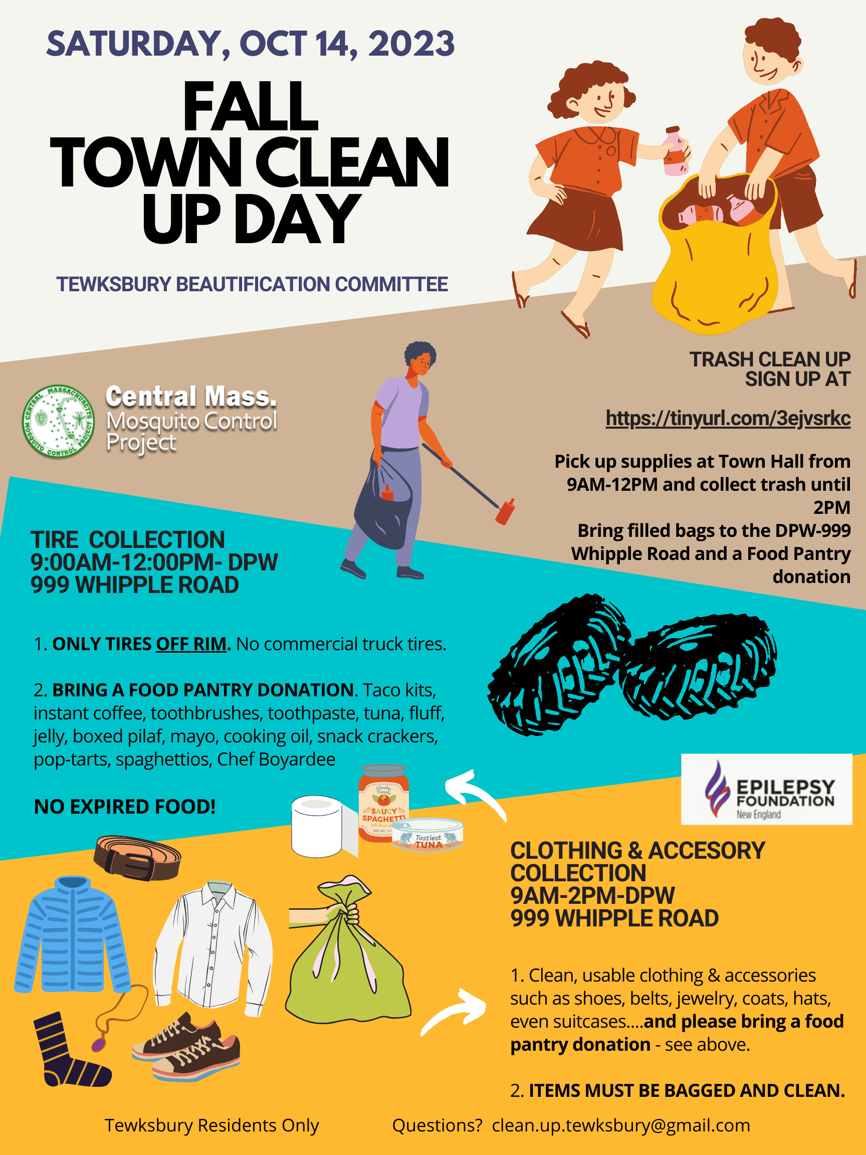 Tewksbury FALL 2023 Clean up day