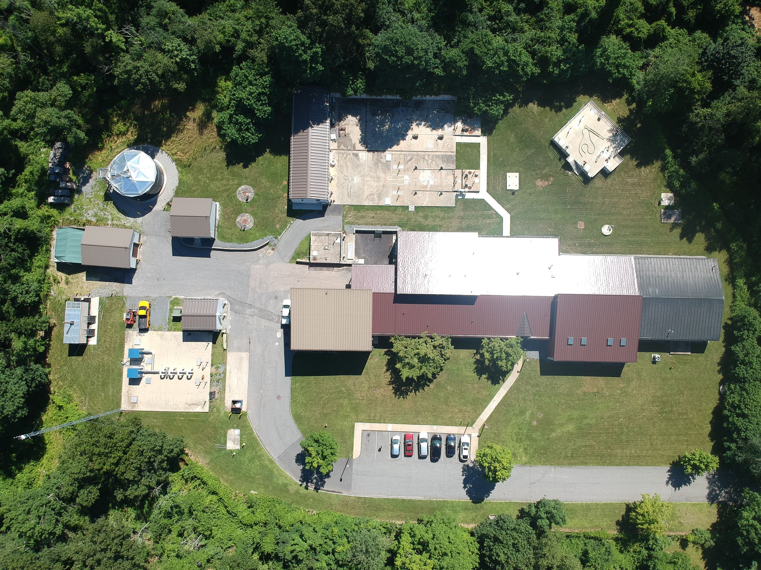 Aerial view of the Tewksbury Water Treatment Plant
