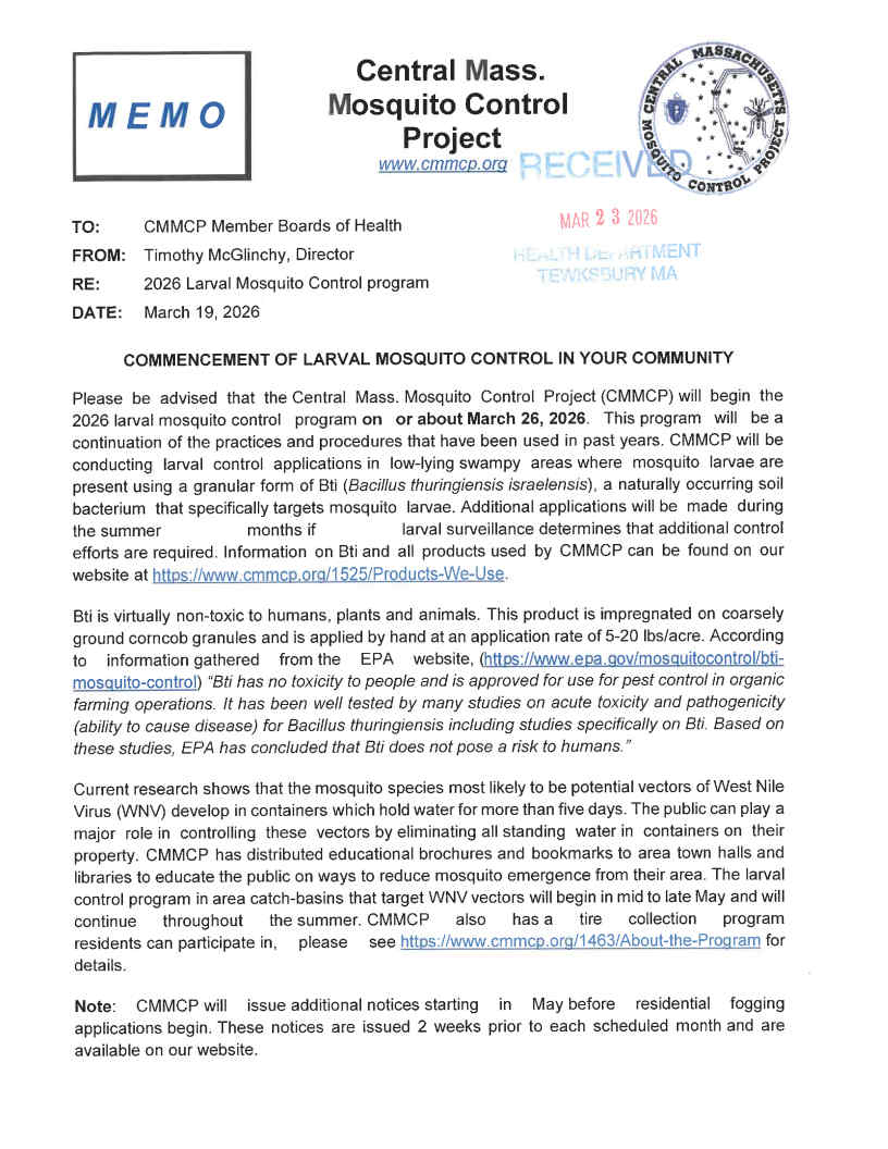 Commencement of Larval Mosquito Control (002)